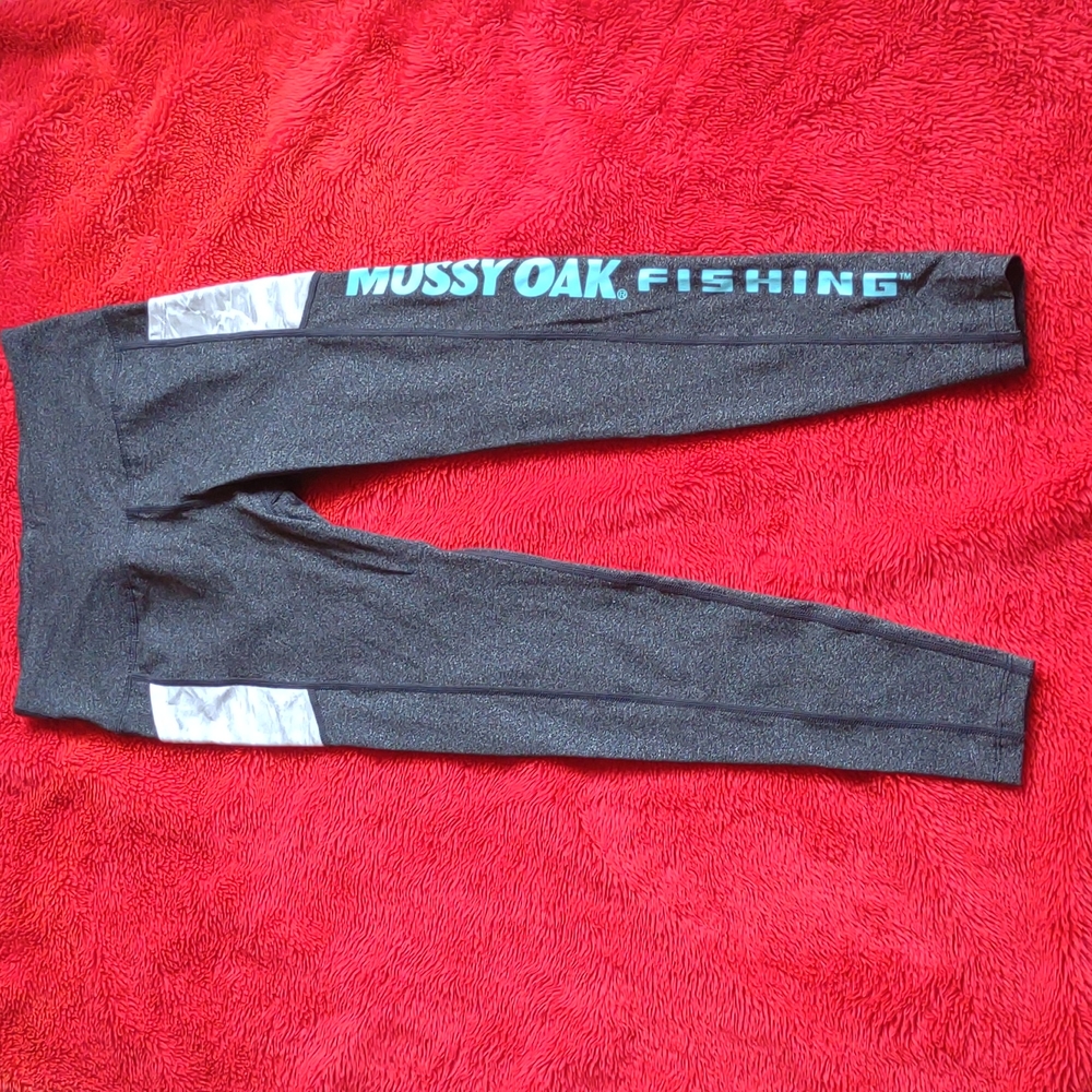 Mossy Oak Gray Nylon/Spandex Leggings Women's Size Medium (M)